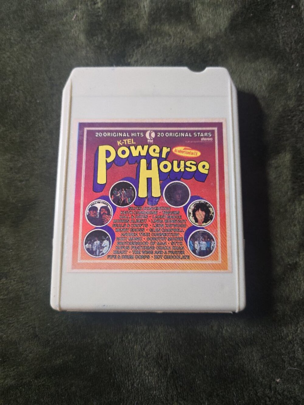 K-Tel Power House 8-Track Tape 1976 TU 2468 20 Original Hits Various Artists